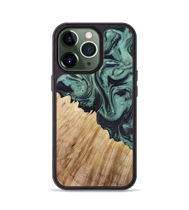 iPhone 13 Pro Wood Phone Case - Dee (Green, 799404)