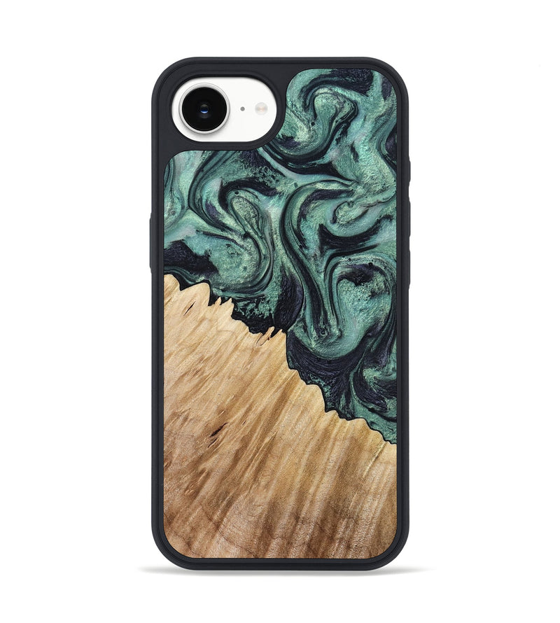 iPhone 16e Wood Phone Case - Dee (Green, 799404)