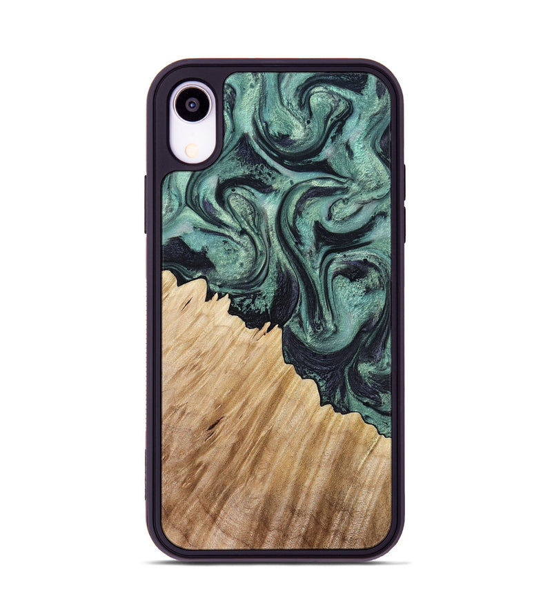 iPhone Xr Wood Phone Case - Dee (Green, 799404)