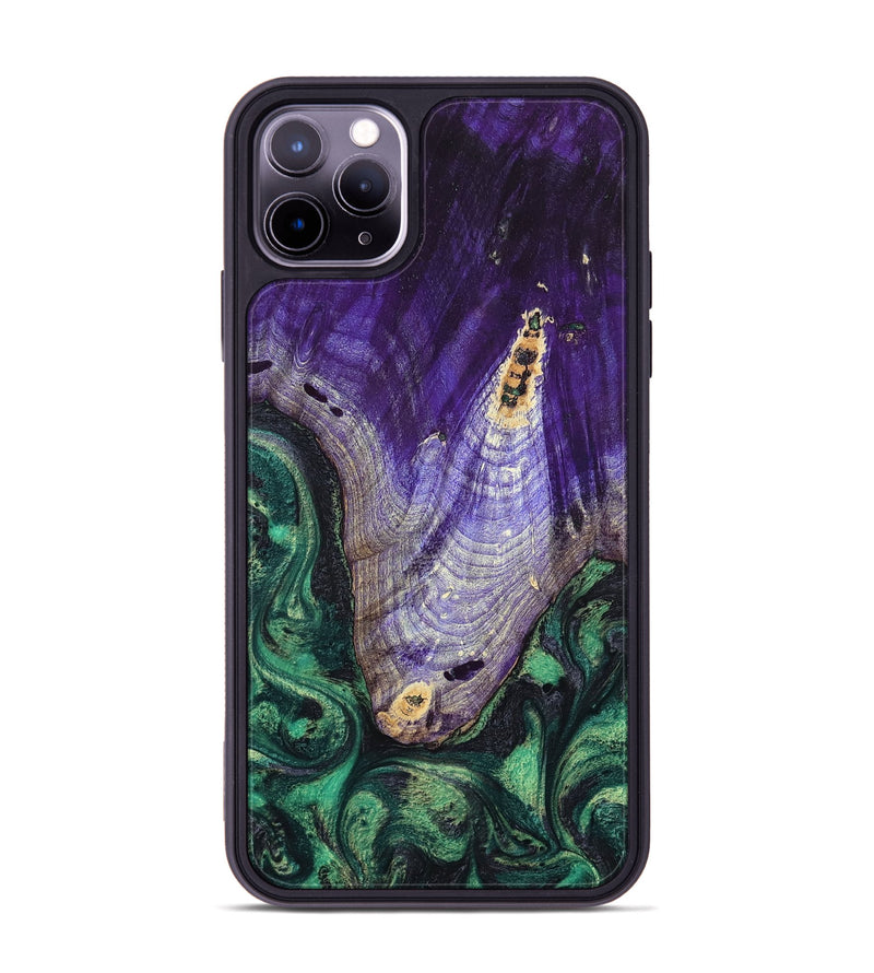 iPhone 11 Pro Max Wood Phone Case - Nala (Green, 799405)
