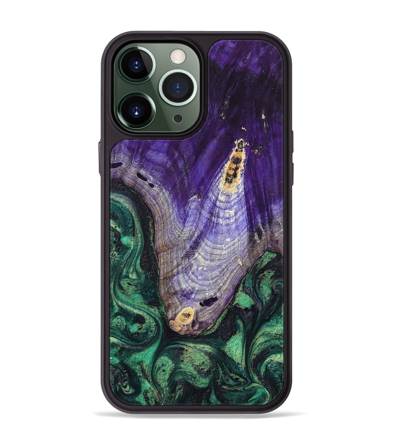 iPhone 13 Pro Max Wood Phone Case - Nala (Green, 799405)
