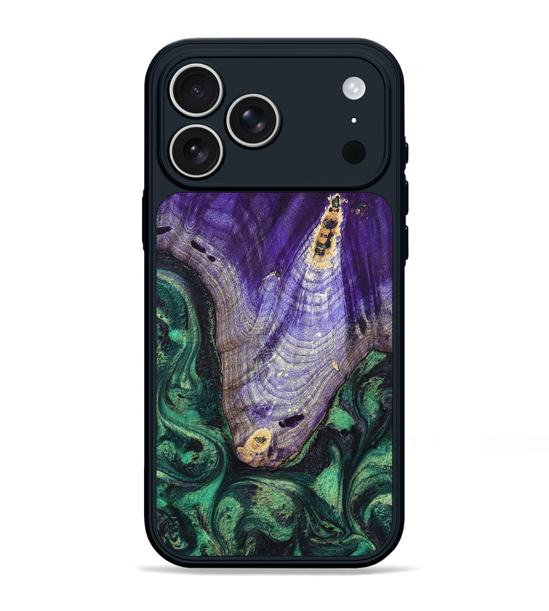 iPhone 17 Pro Max Wood Phone Case - Nala (Green, 799405)