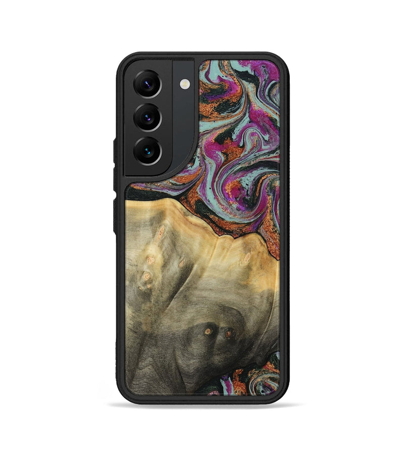 Galaxy S22 Wood Phone Case - Matheo (Green, 799407)