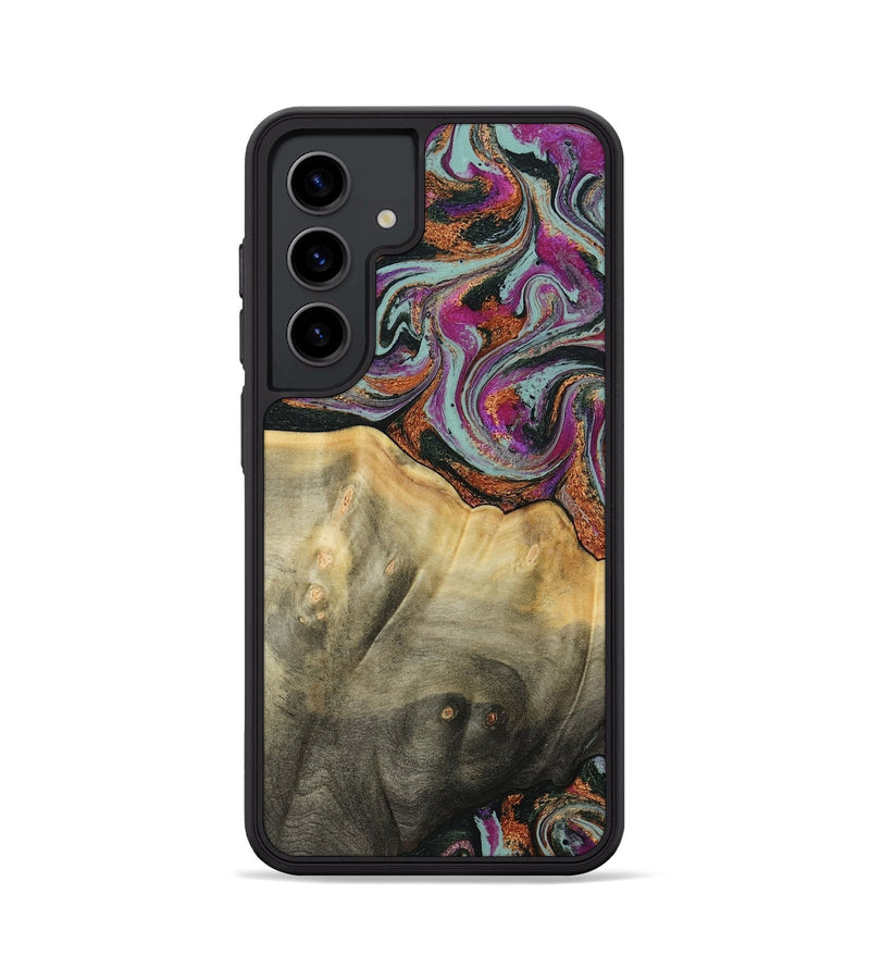 Galaxy S24 Wood Phone Case - Matheo (Green, 799407)