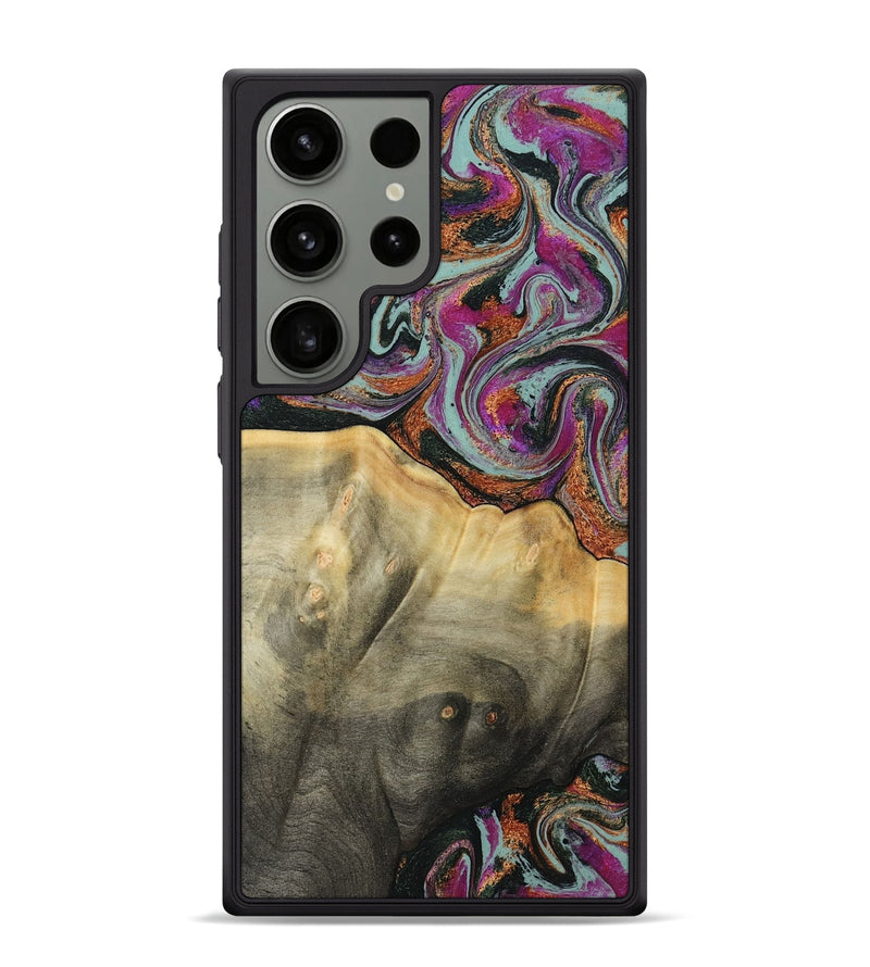 Galaxy S24 Ultra Wood Phone Case - Matheo (Green, 799407)