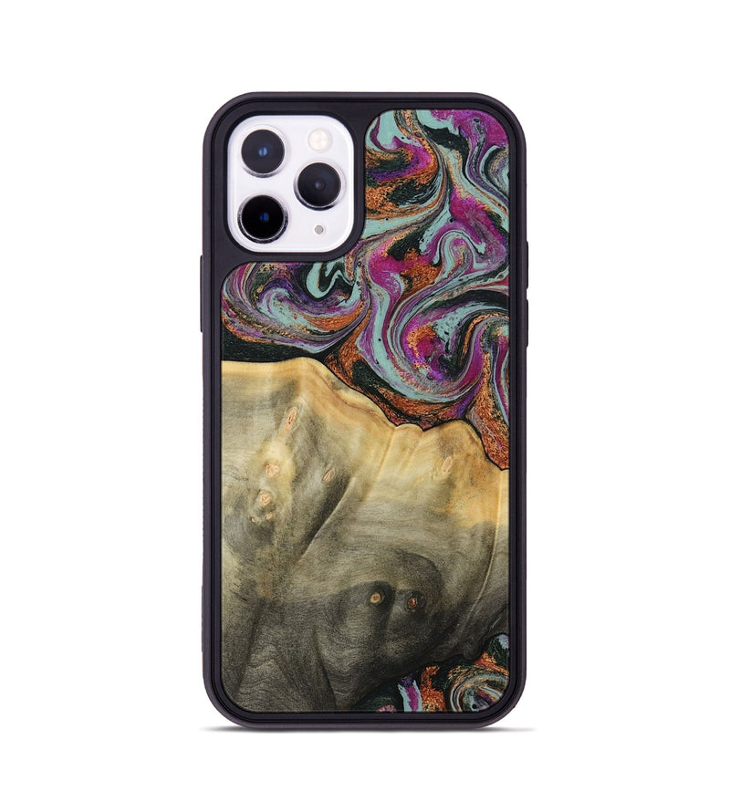 iPhone 11 Pro Wood Phone Case - Matheo (Green, 799407)