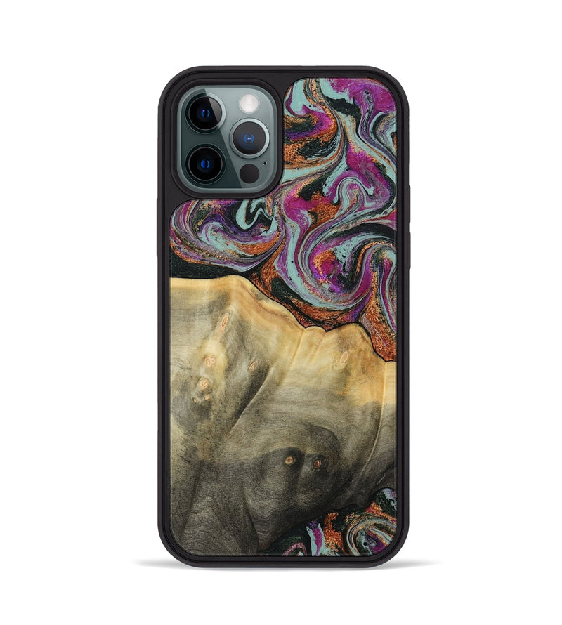 iPhone 12 Pro Wood Phone Case - Matheo (Green, 799407)