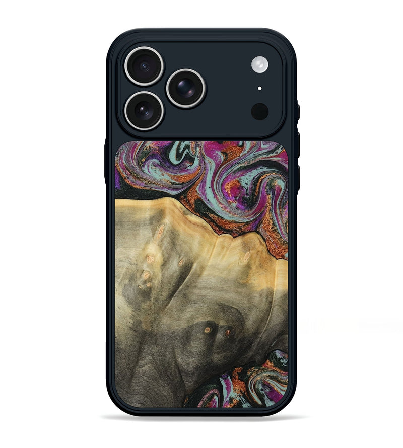 iPhone 17 Pro Max Wood Phone Case - Matheo (Green, 799407)