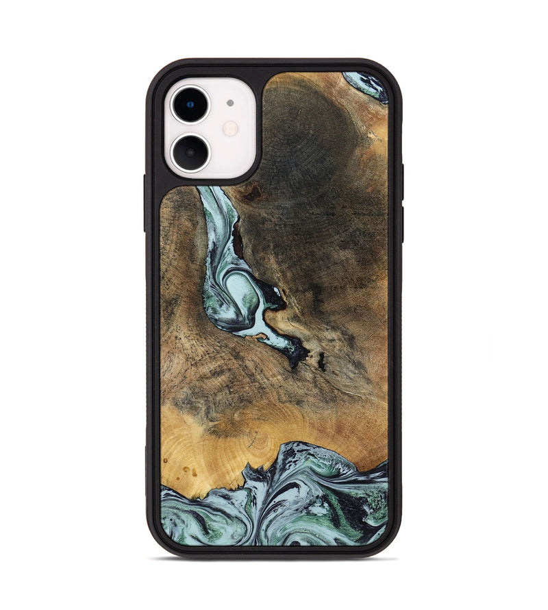 iPhone 11 Wood Phone Case - Avi (Green, 799408)