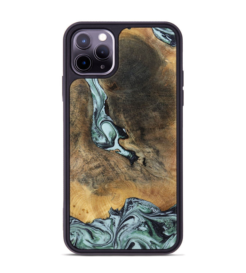 iPhone 11 Pro Max Wood Phone Case - Avi (Green, 799408)