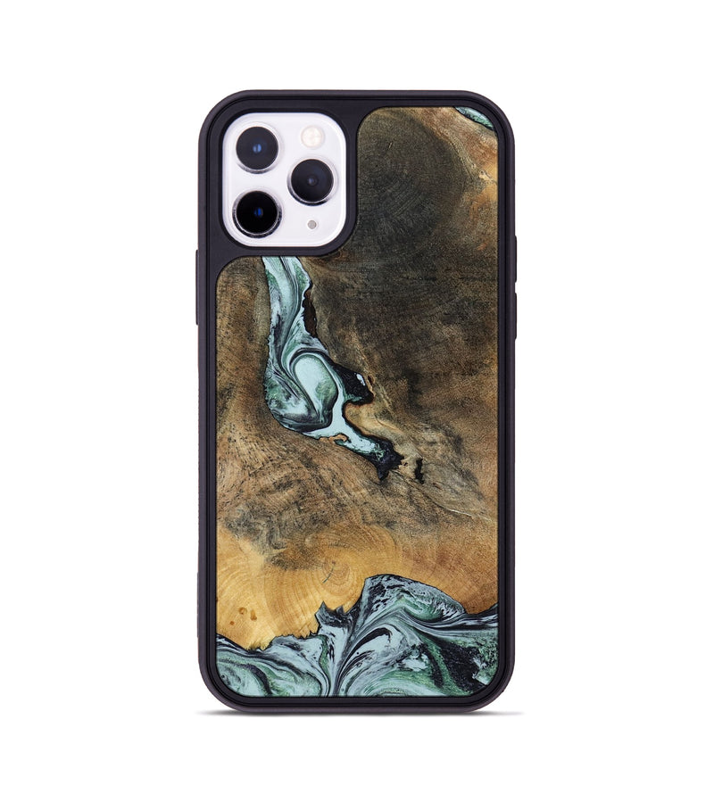 iPhone 11 Pro Wood Phone Case - Avi (Green, 799408)