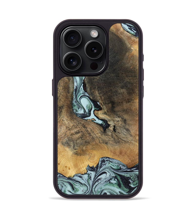 iPhone 15 Pro Wood Phone Case - Avi (Green, 799408)