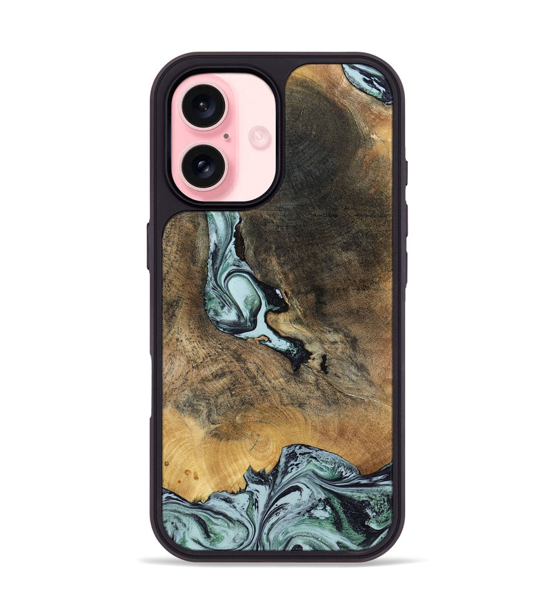iPhone 16 Wood Phone Case - Avi (Green, 799408)