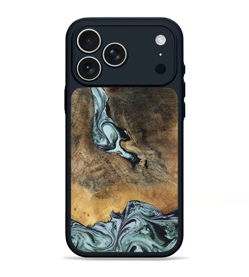 iPhone 17 Pro Max Wood Phone Case - Avi (Green, 799408)