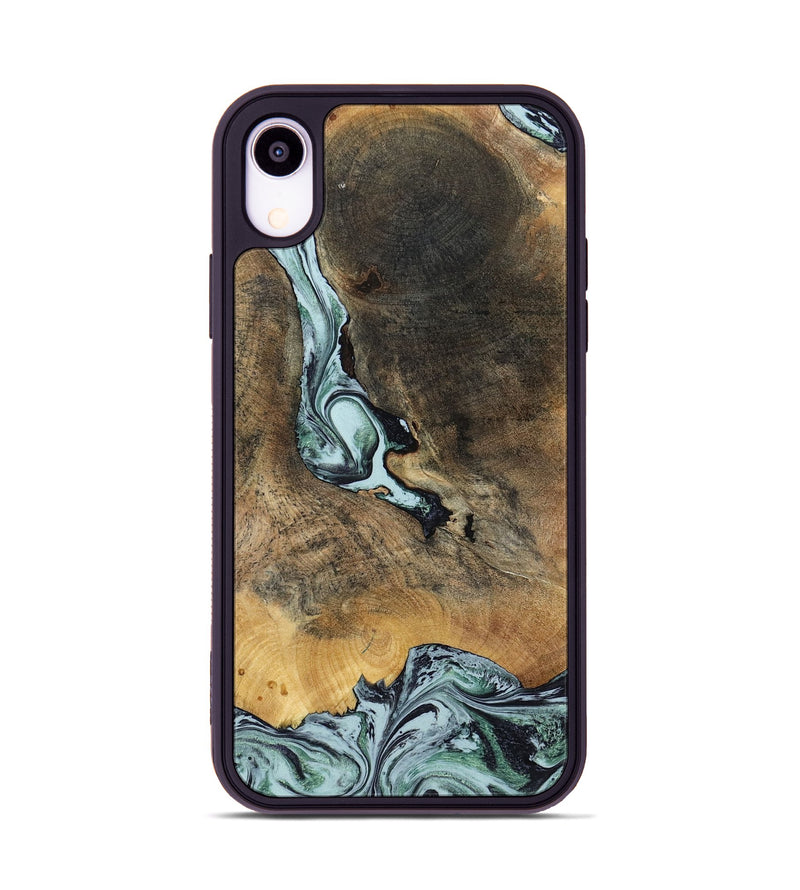 iPhone Xr Wood Phone Case - Avi (Green, 799408)