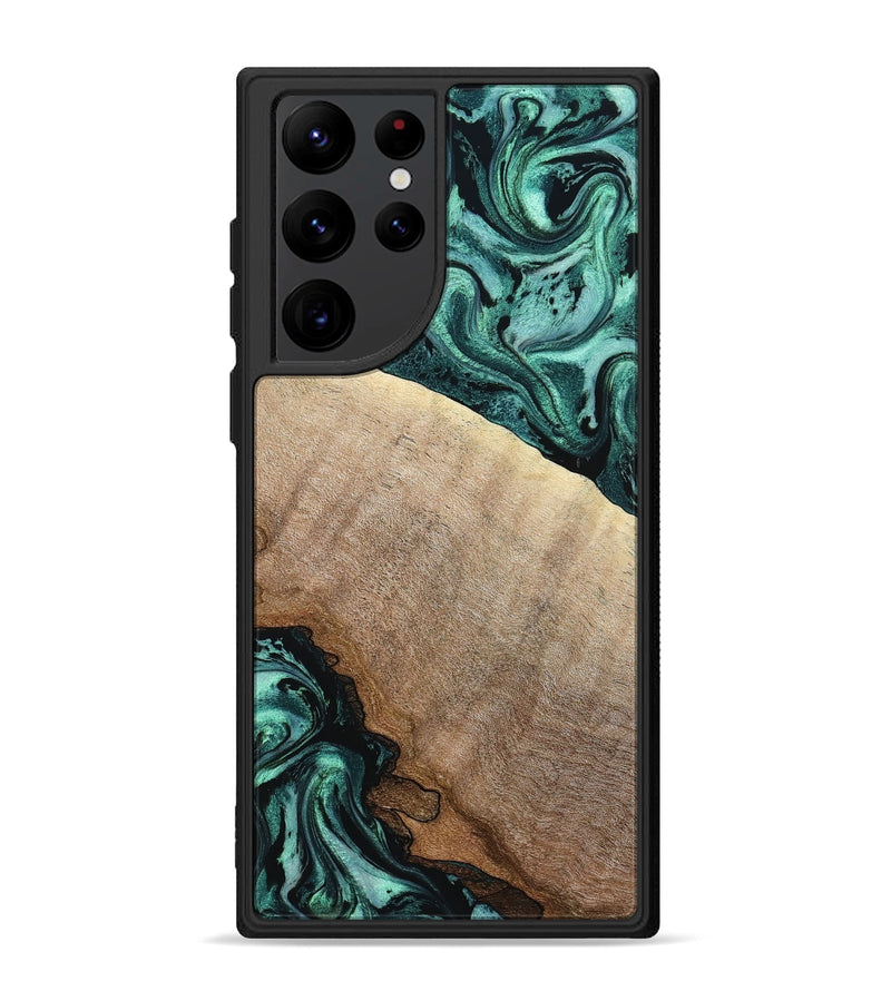 Galaxy S22 Ultra Wood Phone Case - Scot (Green, 799410)