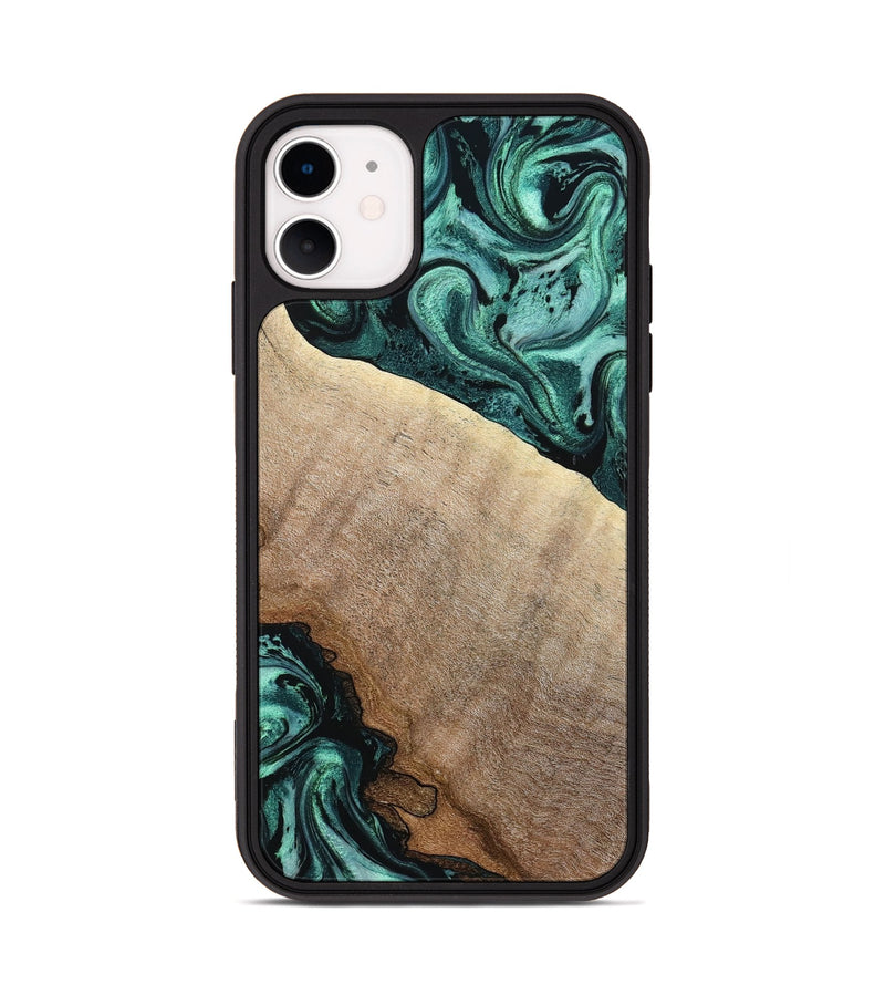 iPhone 11 Wood Phone Case - Scot (Green, 799410)