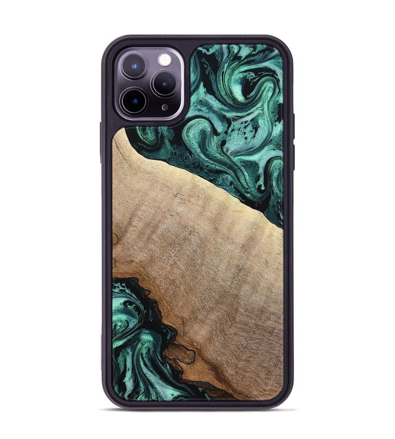 iPhone 11 Pro Max Wood Phone Case - Scot (Green, 799410)