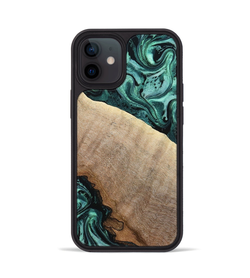 iPhone 12 Wood Phone Case - Scot (Green, 799410)