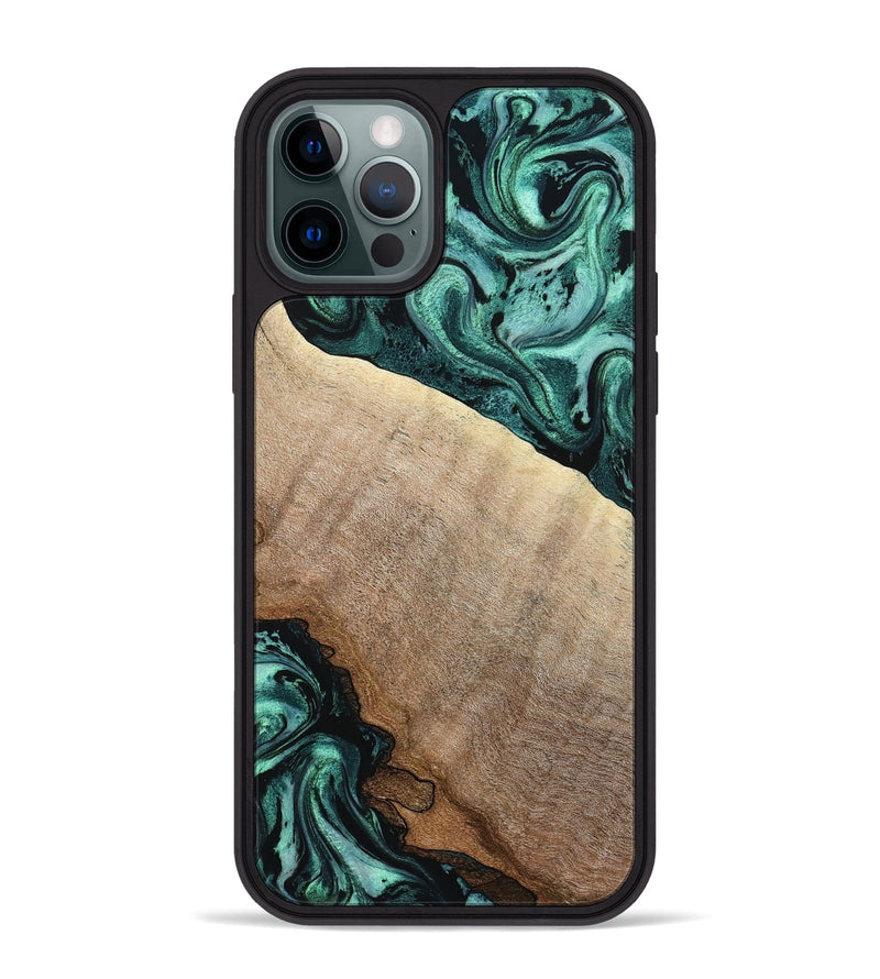 iPhone 12 Pro Max Wood Phone Case - Scot (Green, 799410)