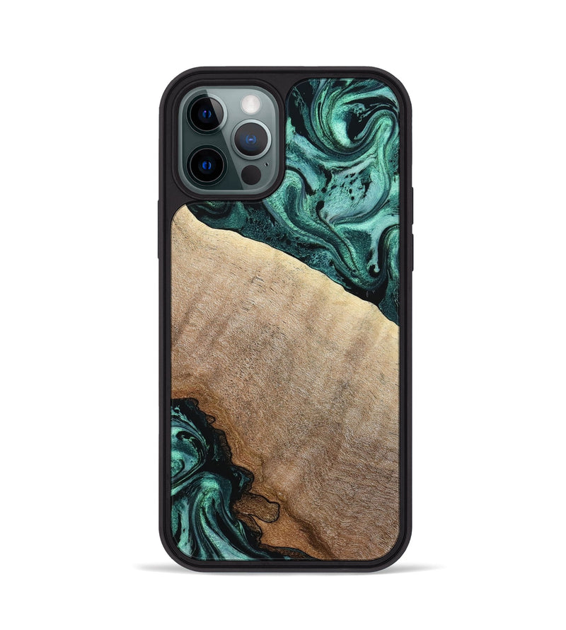 iPhone 12 Pro Wood Phone Case - Scot (Green, 799410)