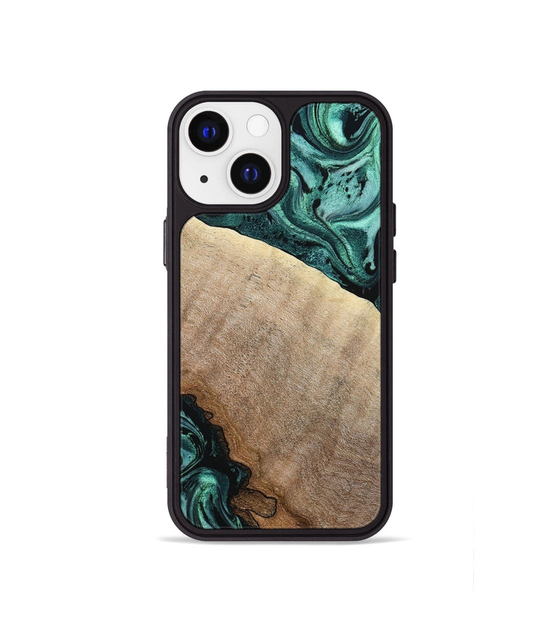 iPhone 13 mini Wood Phone Case - Scot (Green, 799410)