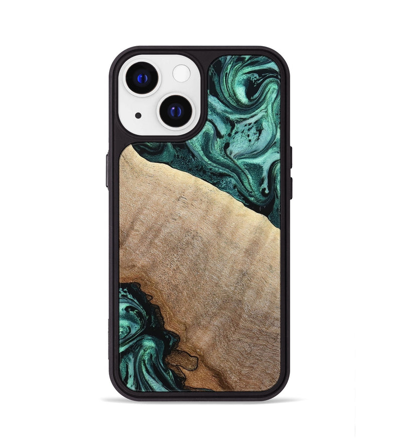 iPhone 13 Wood Phone Case - Scot (Green, 799410)