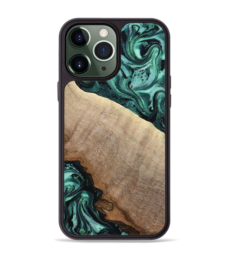 iPhone 13 Pro Max Wood Phone Case - Scot (Green, 799410)
