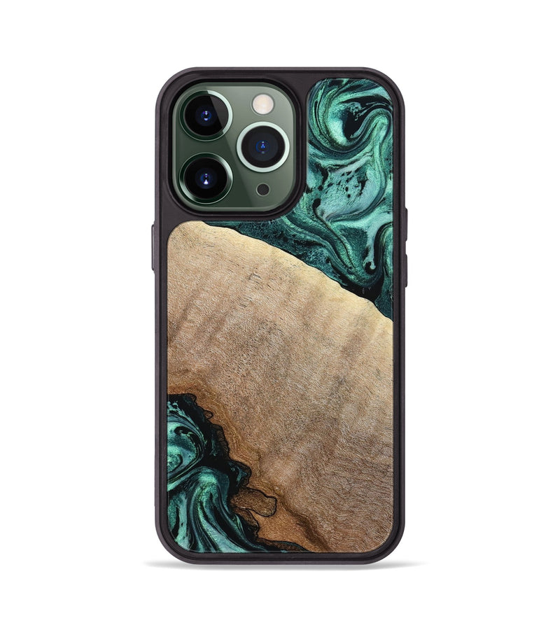 iPhone 13 Pro Wood Phone Case - Scot (Green, 799410)