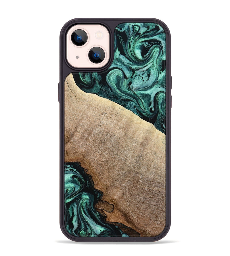 iPhone 14 Plus Wood Phone Case - Scot (Green, 799410)