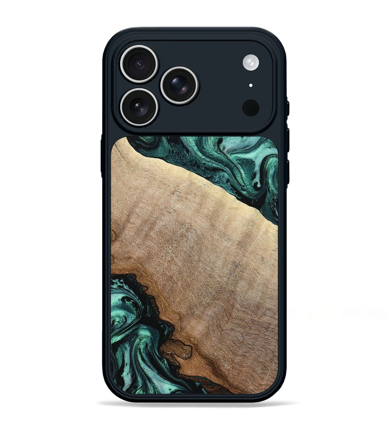 iPhone 17 Pro Max Wood Phone Case - Scot (Green, 799410)