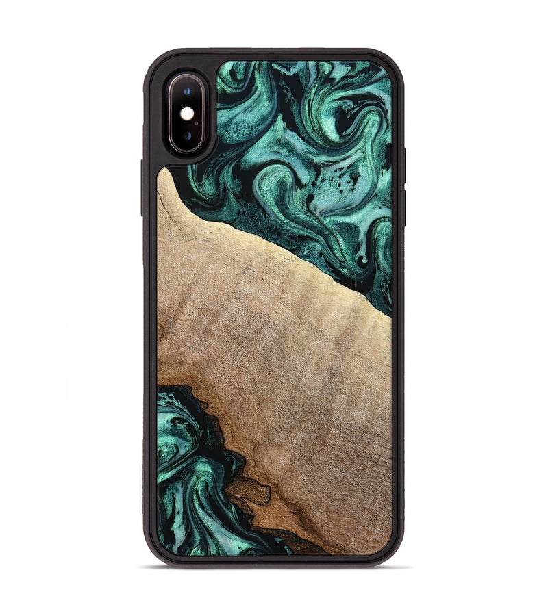 iPhone Xs Max Wood Phone Case - Scot (Green, 799410)