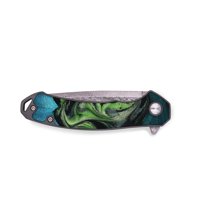 EDC Wood Pocket Knife - Oswald (Green, 799411)