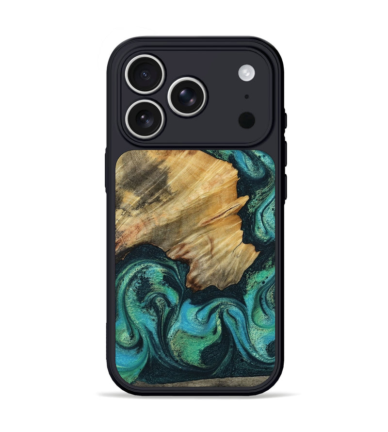 iPhone 17 Pro Wood Phone Case - Dara (Green, 799412)