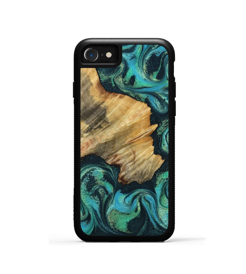 iPhone SE Wood Phone Case - Dara (Green, 799412)
