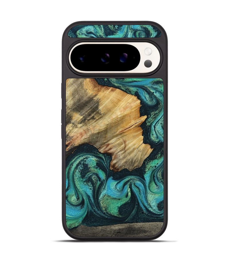 Pixel 9 Wood Phone Case - Dara (Green, 799412)