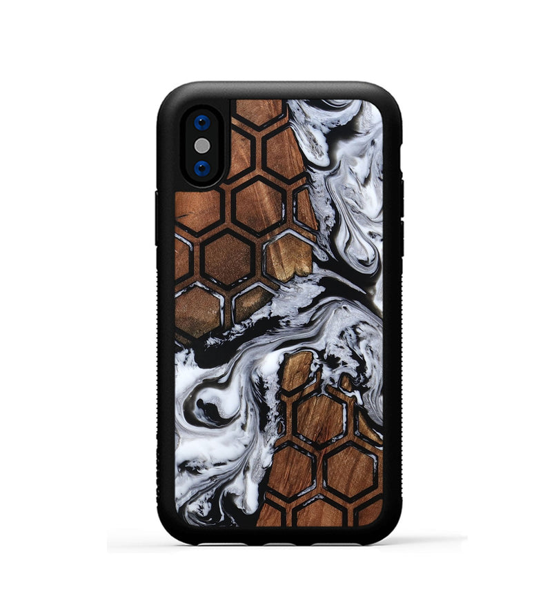 iPhone Xs Wood Phone Case - Braedon (Pattern, 799415)