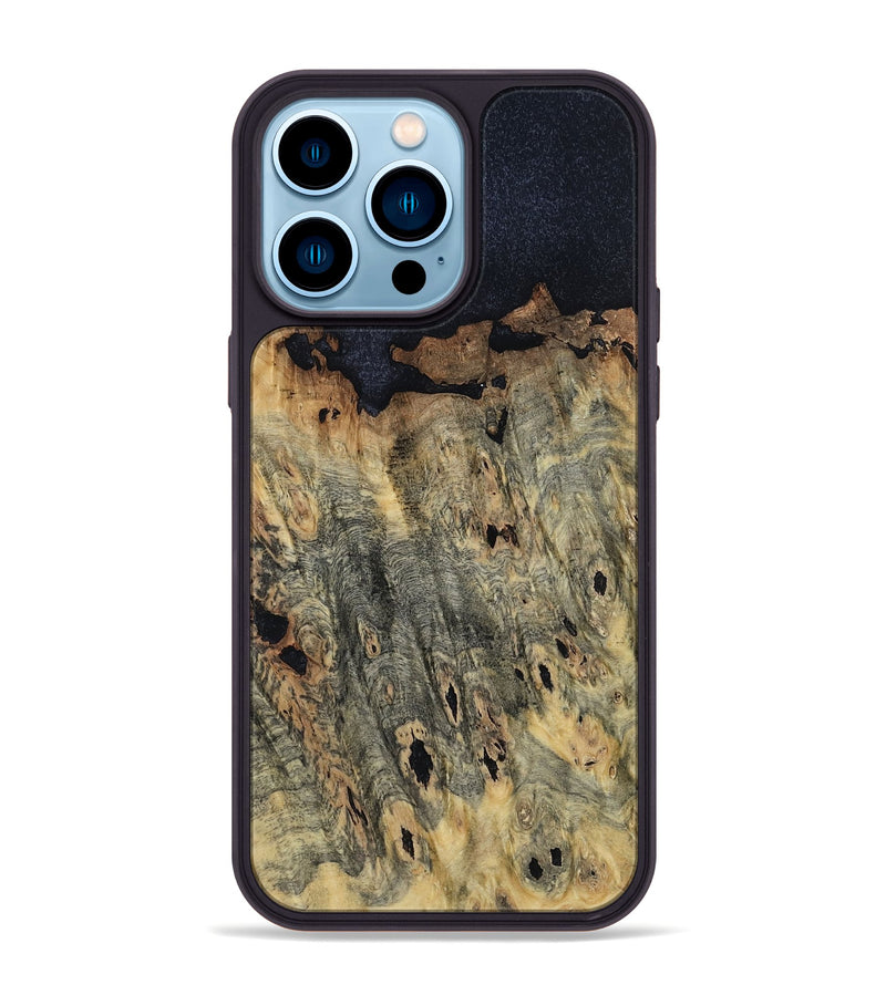 iPhone 14 Pro Max Wood Phone Case - Waylen (Wood Burl, 799419)