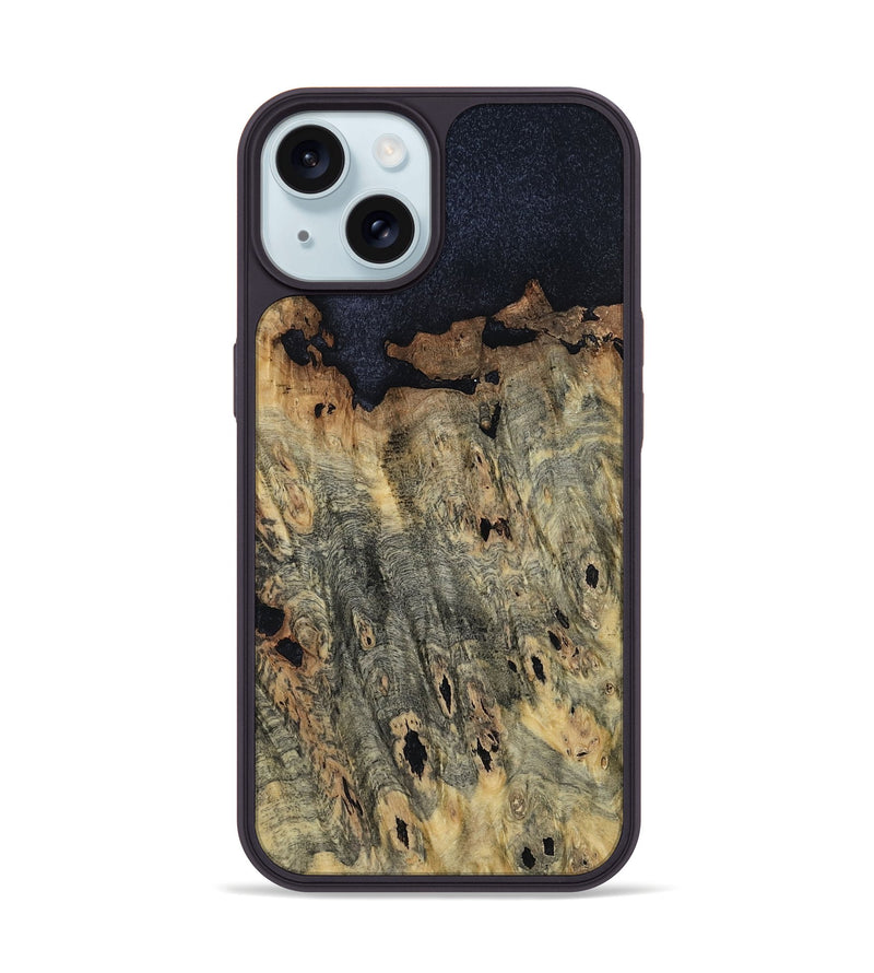 iPhone 15 Wood Phone Case - Waylen (Wood Burl, 799419)