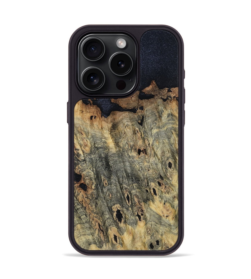 iPhone 15 Pro Wood Phone Case - Waylen (Wood Burl, 799419)
