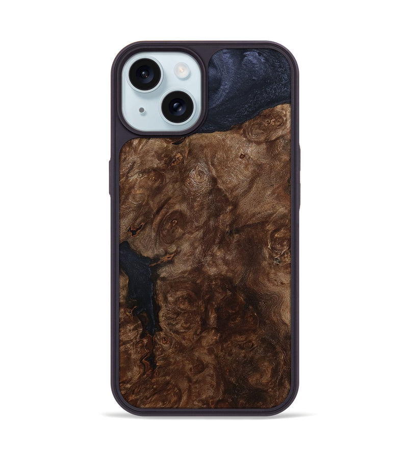 iPhone 15 Wood Phone Case - Misael (Wood Burl, 799425)