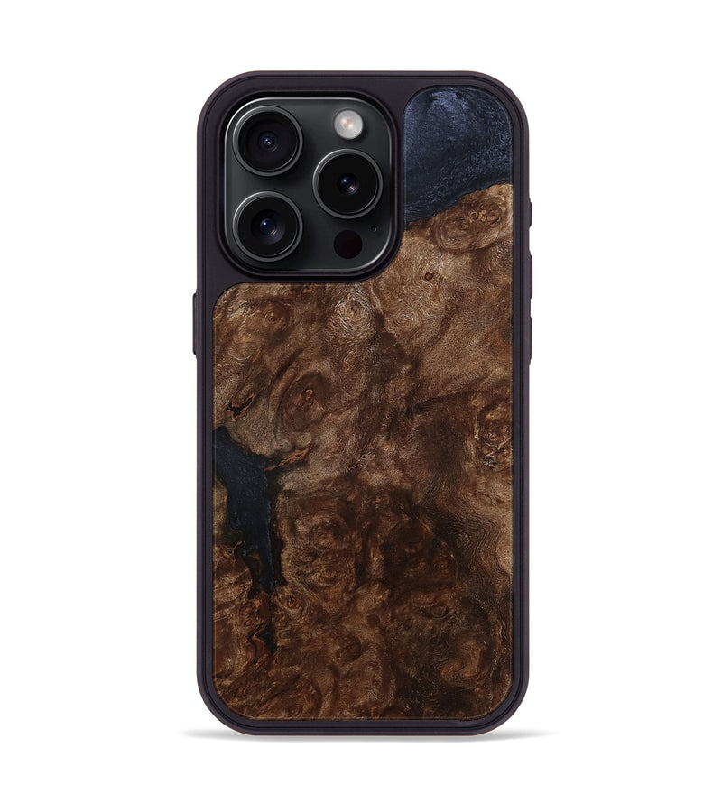 iPhone 15 Pro Wood Phone Case - Misael (Wood Burl, 799425)