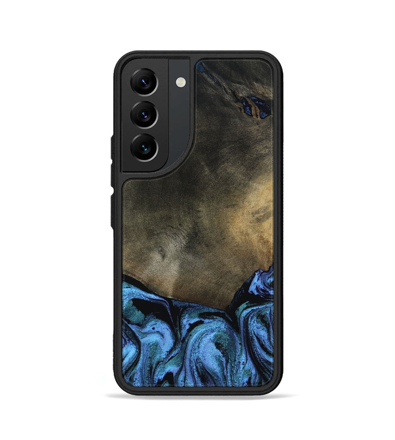 Galaxy S22 Wood Phone Case - Gunner (Blue, 799427)