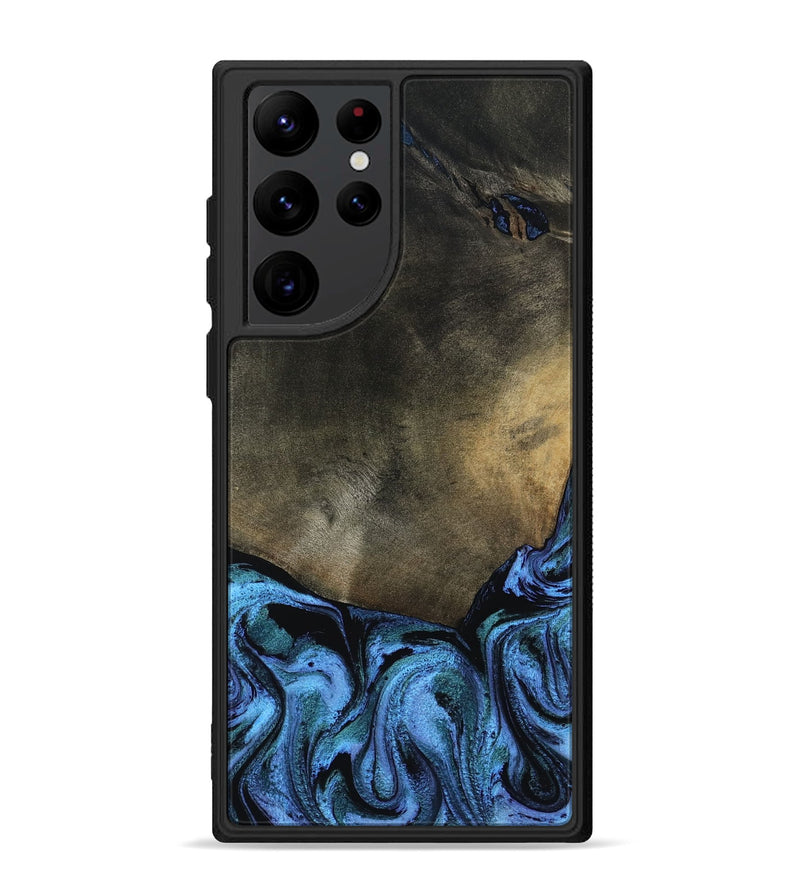 Galaxy S22 Ultra Wood Phone Case - Gunner (Blue, 799427)