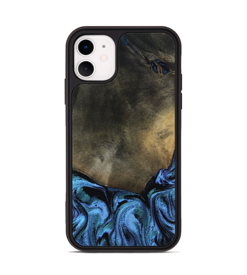 iPhone 11 Wood Phone Case - Gunner (Blue, 799427)