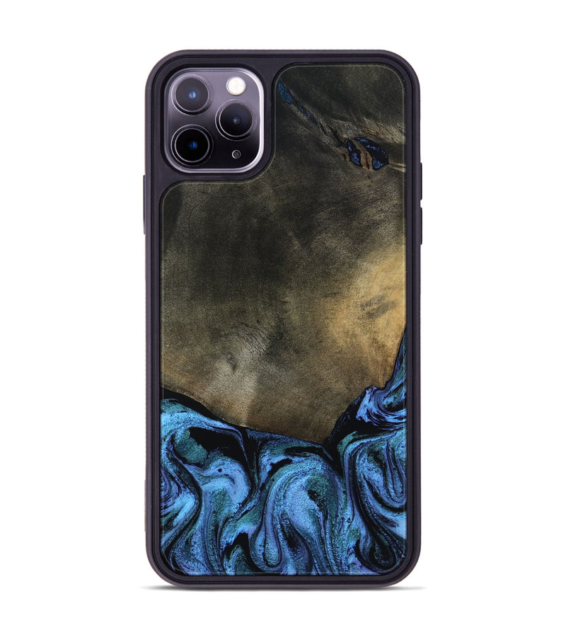 iPhone 11 Pro Max Wood Phone Case - Gunner (Blue, 799427)