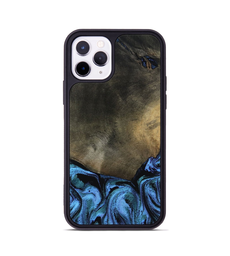 iPhone 11 Pro Wood Phone Case - Gunner (Blue, 799427)