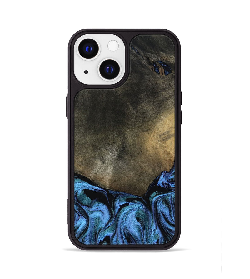 iPhone 13 Wood Phone Case - Gunner (Blue, 799427)