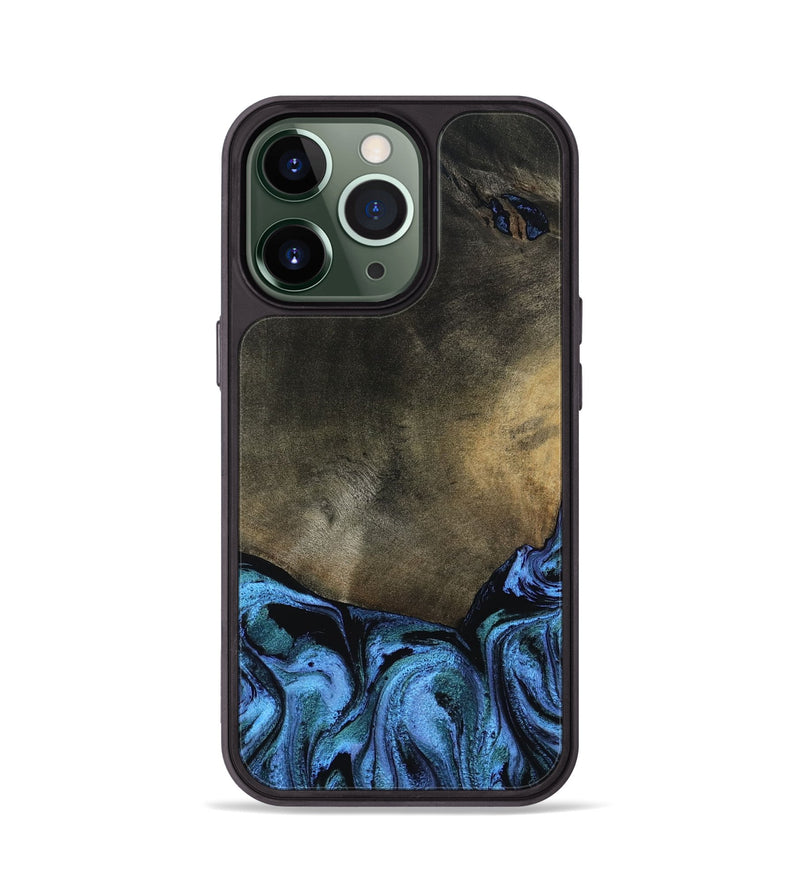 iPhone 13 Pro Wood Phone Case - Gunner (Blue, 799427)