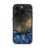 iPhone 16 Pro Wood Phone Case - Gunner (Blue, 799427)